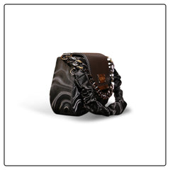 Ek Sun Black Leather Shoulder Bag