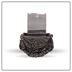 Ek Sun Black Leather Shoulder Bag