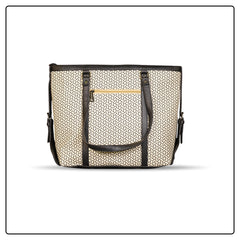 Eksun Geometric Print PU Leather Bag