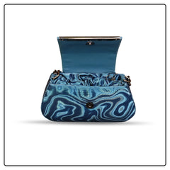 Marble Blue Elegance EK SUN Sling Bag