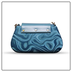 Marble Blue Elegance EK SUN Sling Bag